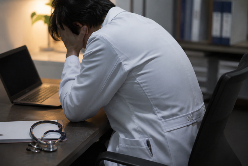 開業後の「孤独」への備えができていない先生のイメージ